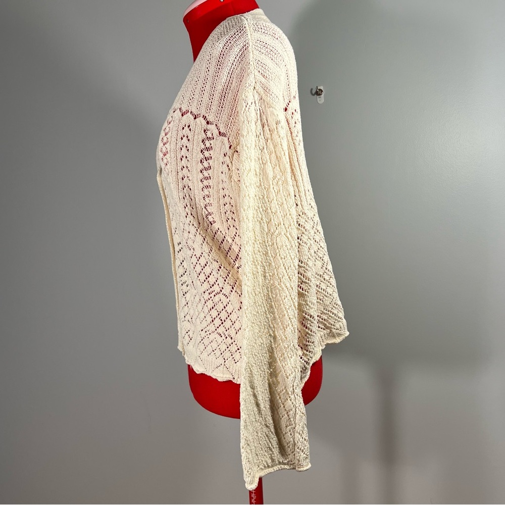 EUC Lace Knit Cream Cardigan - XS - Picture 7 of 9